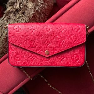 Louis Vuitton Félicie Pochette - Scarlet